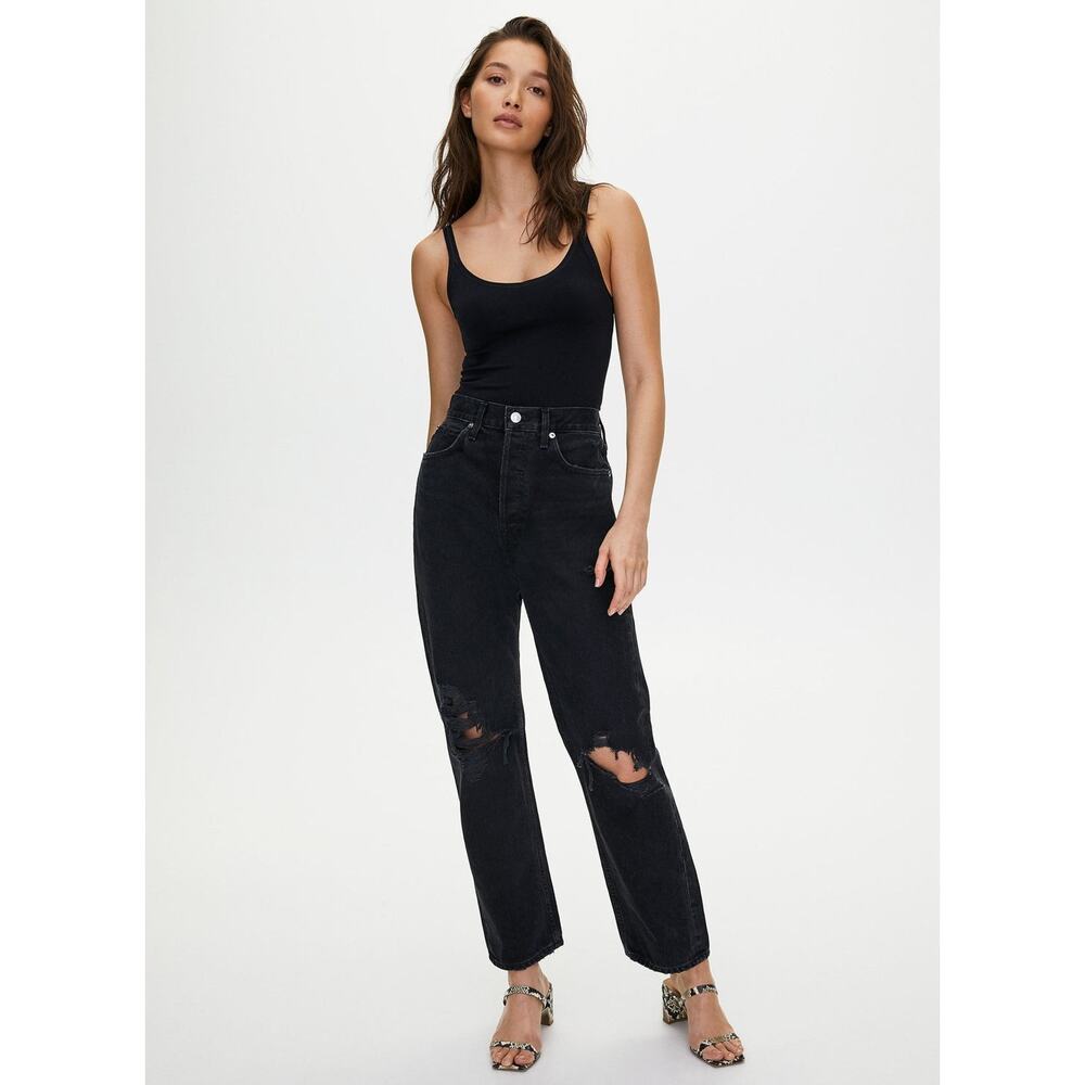 AGOLDE 90s Womens Mid Rise Loose Straight In Audio Size 27